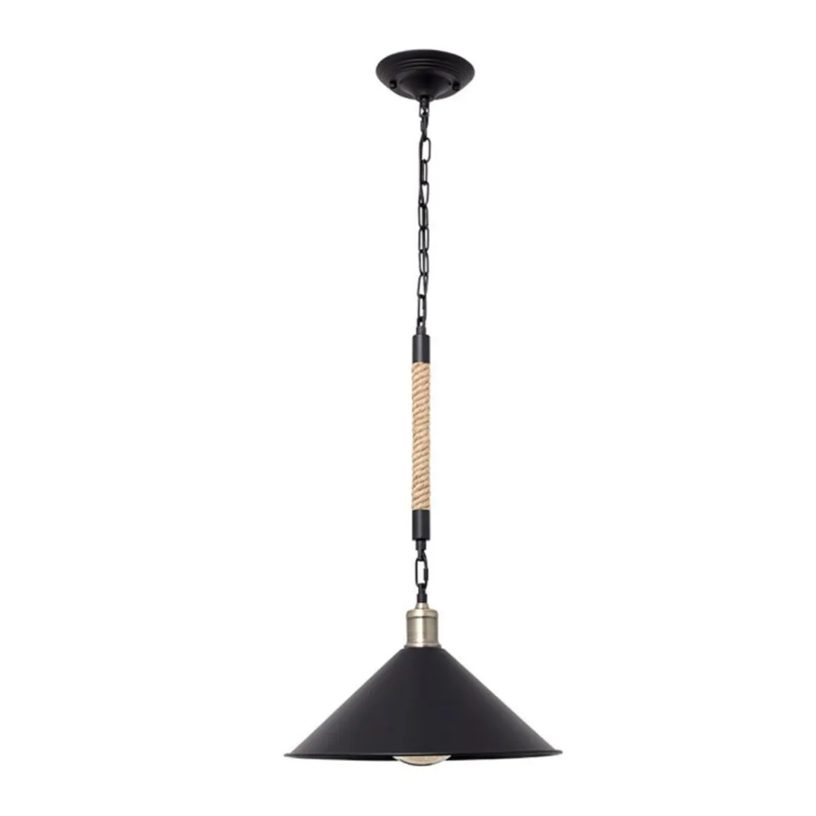 Lámpara de techo Soga Lumit 40W altura regulable negro/natural