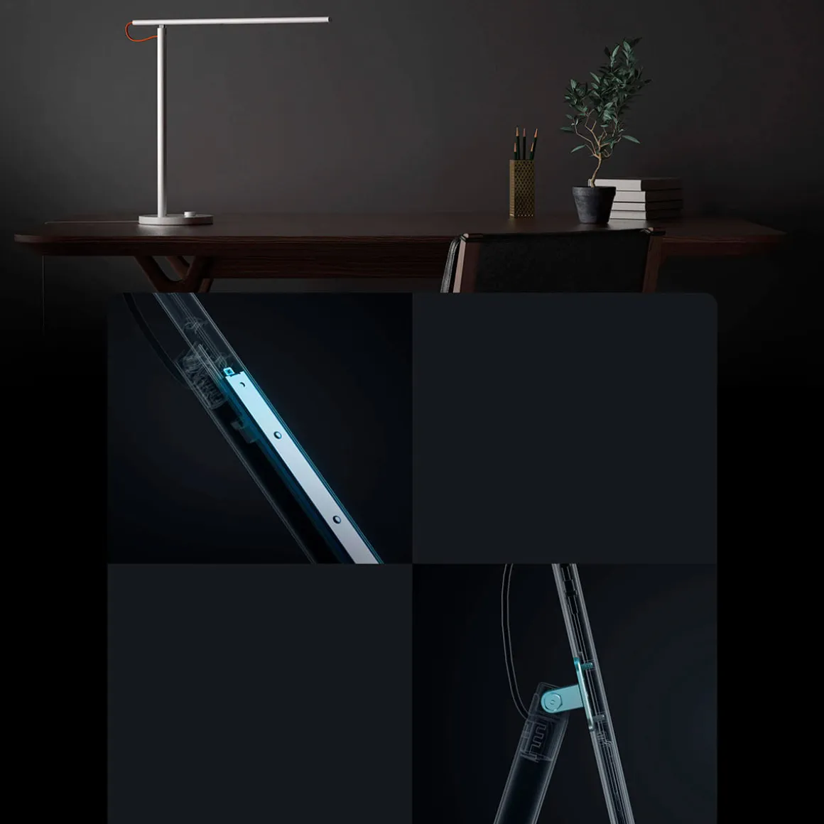 Lámpara inteligente Xiaomi Mi LED Desk Lamp 1S 6W control por voz blanco