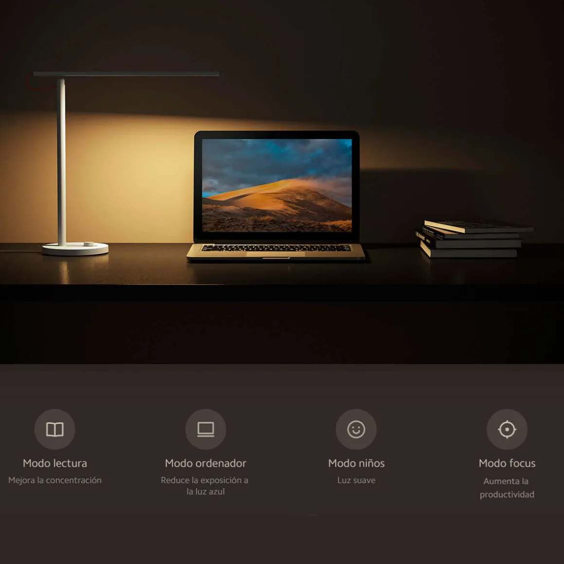 Lámpara inteligente Xiaomi Mi LED Desk Lamp 1S 6W control por voz blanco