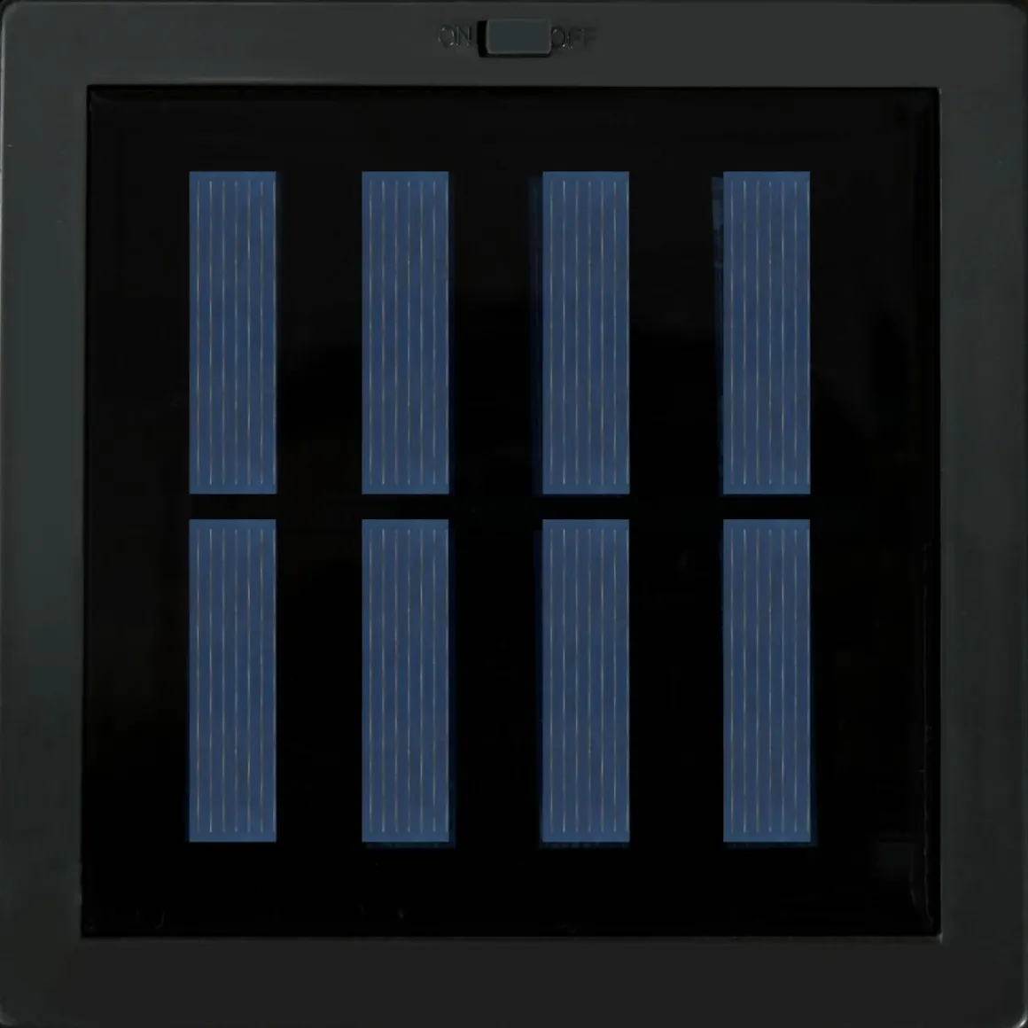 Lámpara solar Palapa Outsunny luces LED 2500K exterior marrón 69x15,5x15,5 cm
