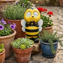 Luz solar Abeja luz LED amarillo 20,5x11,5x9 cm