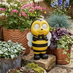Luz solar Abeja luz LED amarillo 20,5x11,5x9 cm
