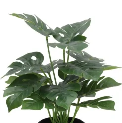 Maceta decorativa Monstera verde Ø27x35 cm