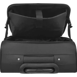 Maleta de piloto con mango telescópico y 2 ruedas negro 43x39x24 cm