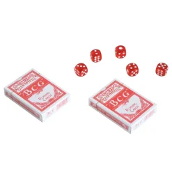 Maletín de póker Homcom 500 fichas 5 dados + 2 barajas + 1 ficha crupier multicolor 6,5x55,5x22 cm