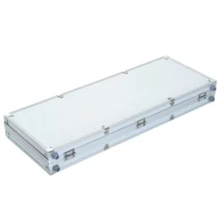Maletín de póker Homcom 500 fichas 5 dados + 2 barajas + 1 ficha crupier multicolor 6,5x55,5x22 cm