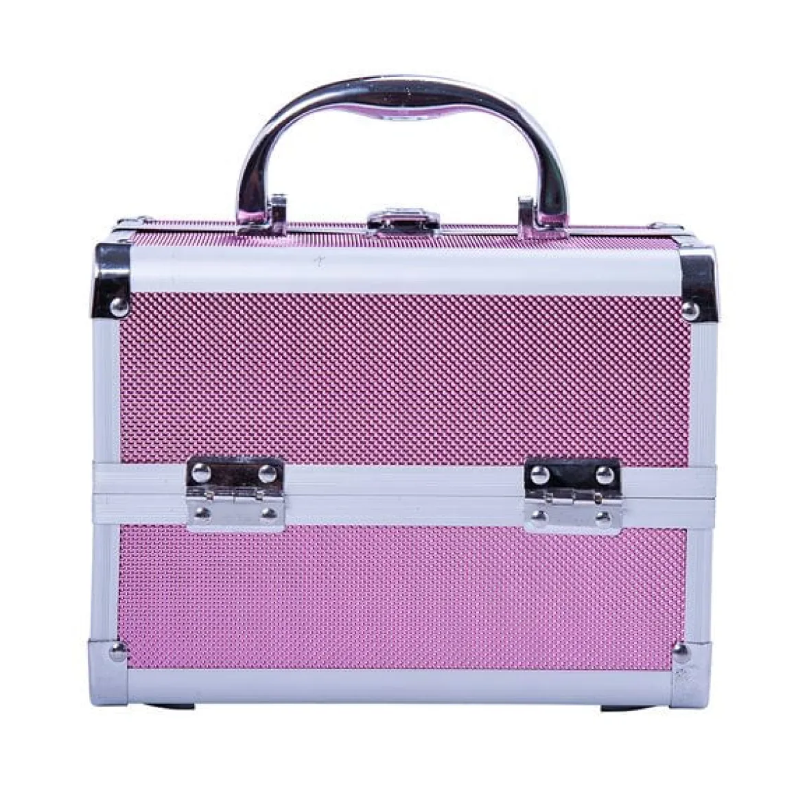Maletín profesional Homcom con espejo rosa 20x15x15 cm