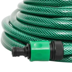 Manguera de exterior PVC con acopladores verde 100m