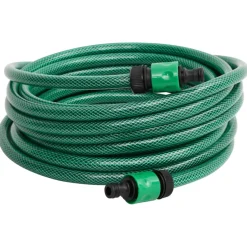 Manguera de exterior PVC con acopladores verde 100m