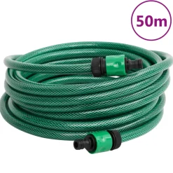 Manguera de exterior PVC con acopladores verde 50m