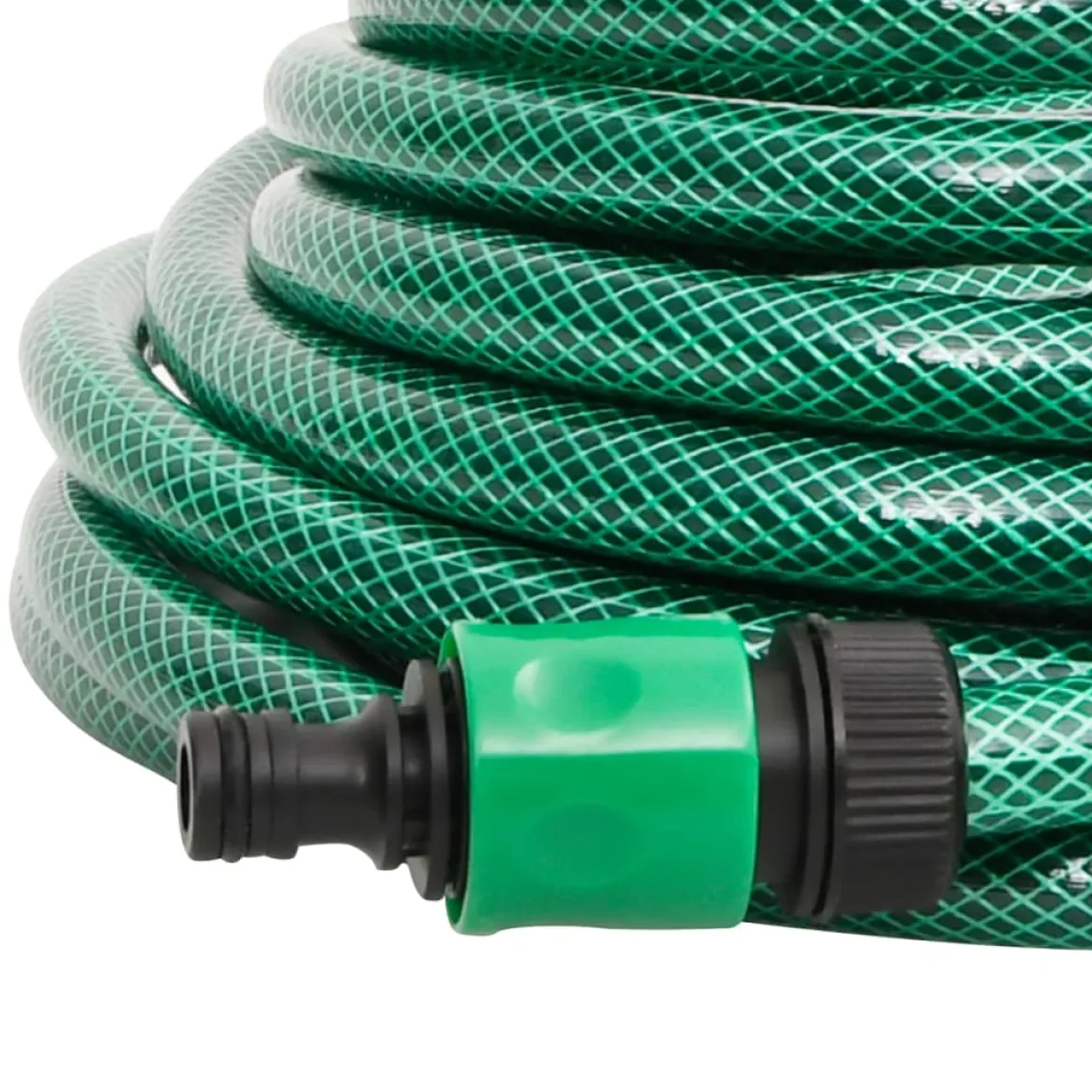 Manguera de exterior PVC con acopladores verde 30m