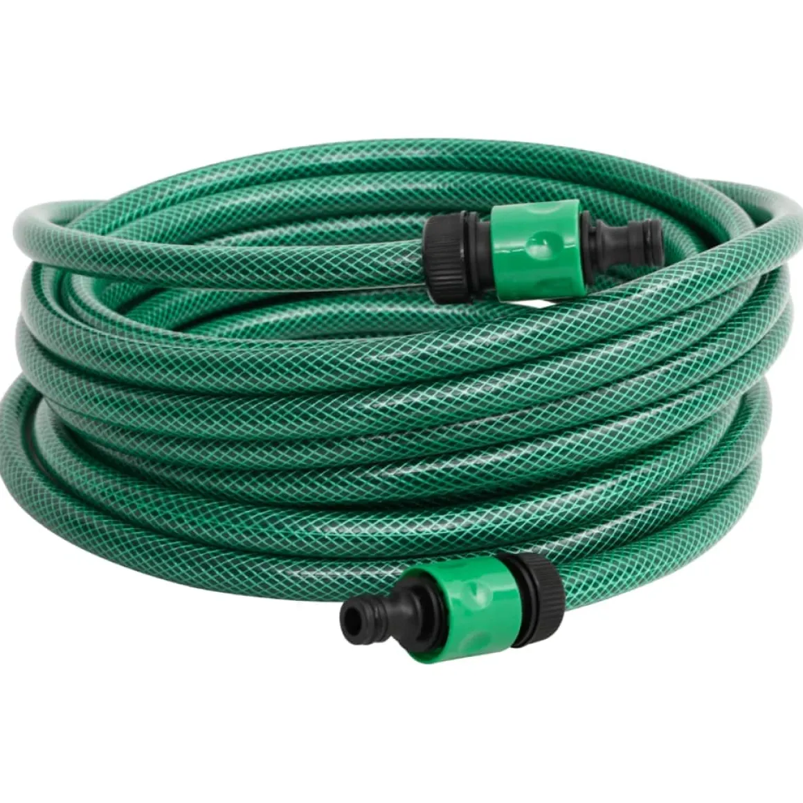 Manguera de exterior PVC con acopladores verde 30m