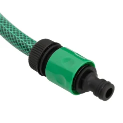 Manguera de exterior PVC con acopladores verde 20m