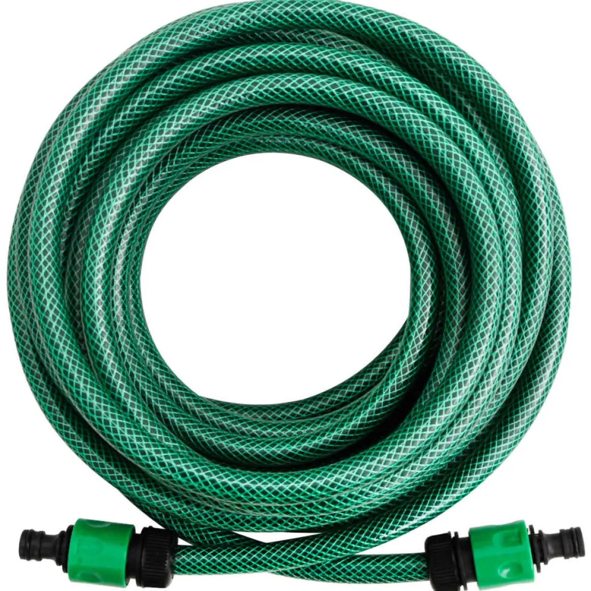 Manguera de exterior PVC con acopladores verde 20m