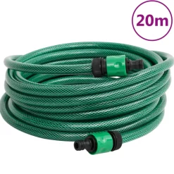Manguera de exterior PVC con acopladores verde 20m