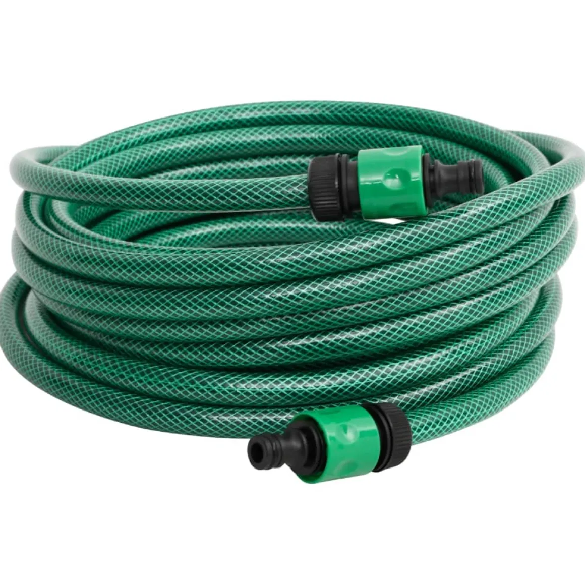 Manguera de exterior PVC con acopladores verde 10m