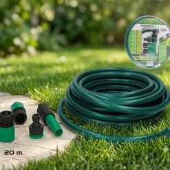 Manguera Eli con 4 accesorios verde 20 m