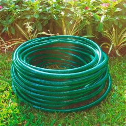 Manguera flexible con 4 accesorios verde 20 m