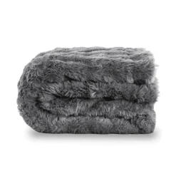 Manta eléctrica Cecotec HeatConfort Noa Faux Fur 10 temperaturas gris