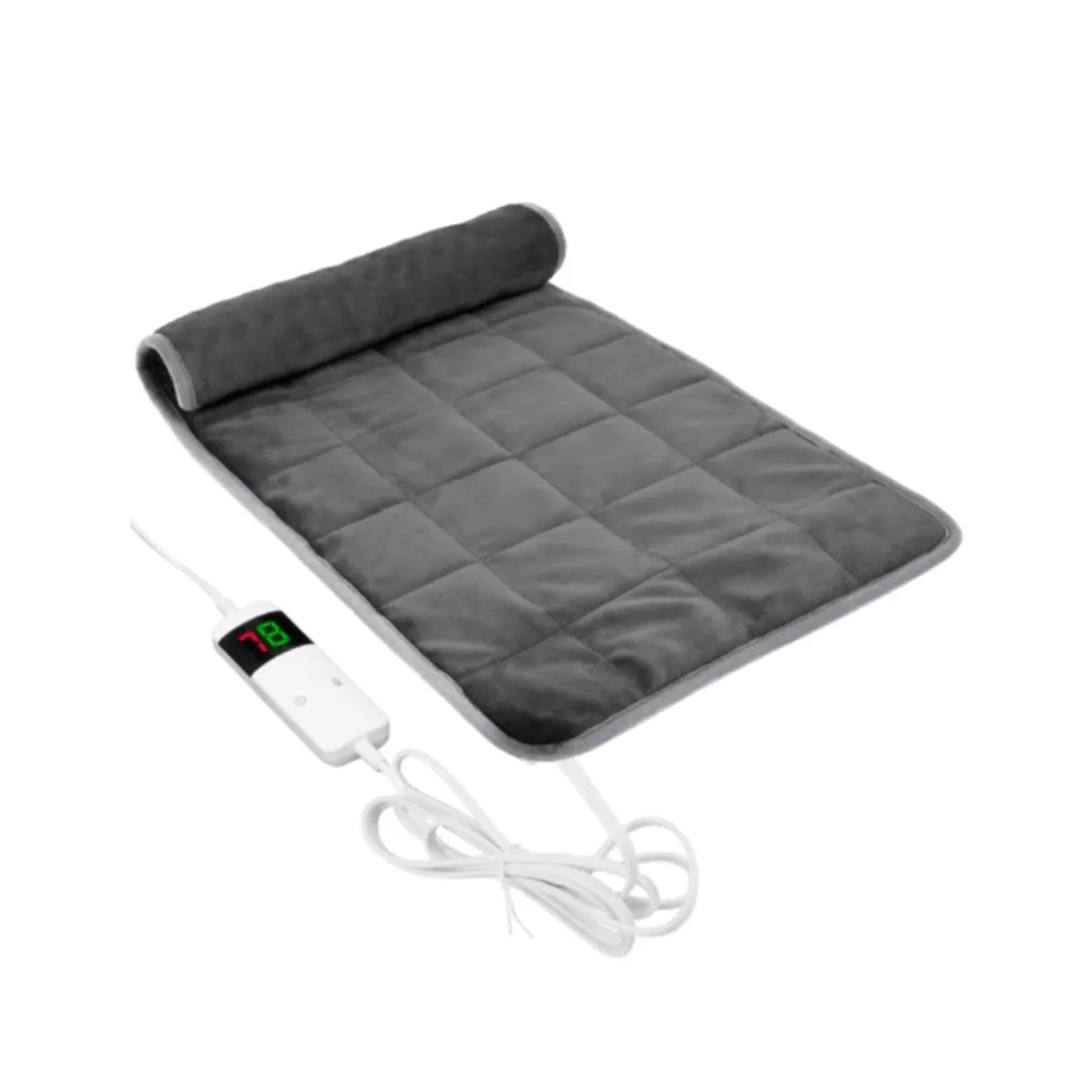 Manta eléctrica Cecotec HeatConfort Weighted 2000W 10 temperaturas gris 180x200 cm