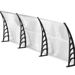 Marquesina puertas/ ventanas/ terrazas policarbonato 5 mm 90x295x25 cm