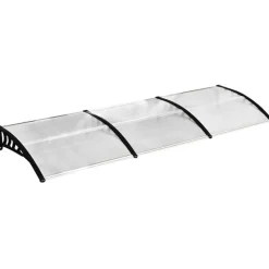 Marquesina puertas/ ventanas/ terrazas policarbonato 5 mm 90x295x25 cm