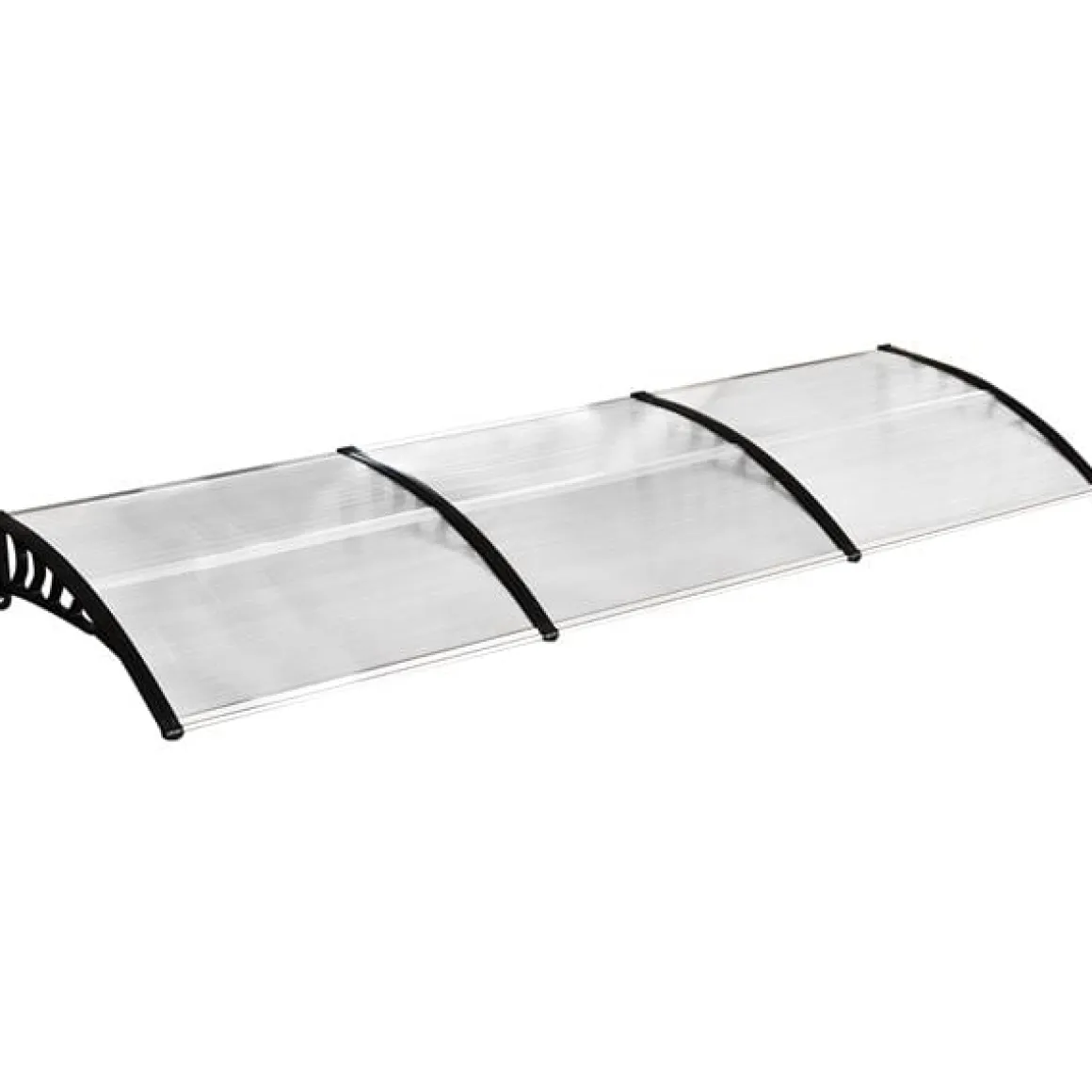 Marquesina puertas/ ventanas/ terrazas policarbonato 5 mm 90x295x25 cm