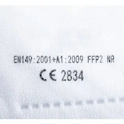 Mascarilla autofiltrante FFP2 + pieza de ajuste blanca