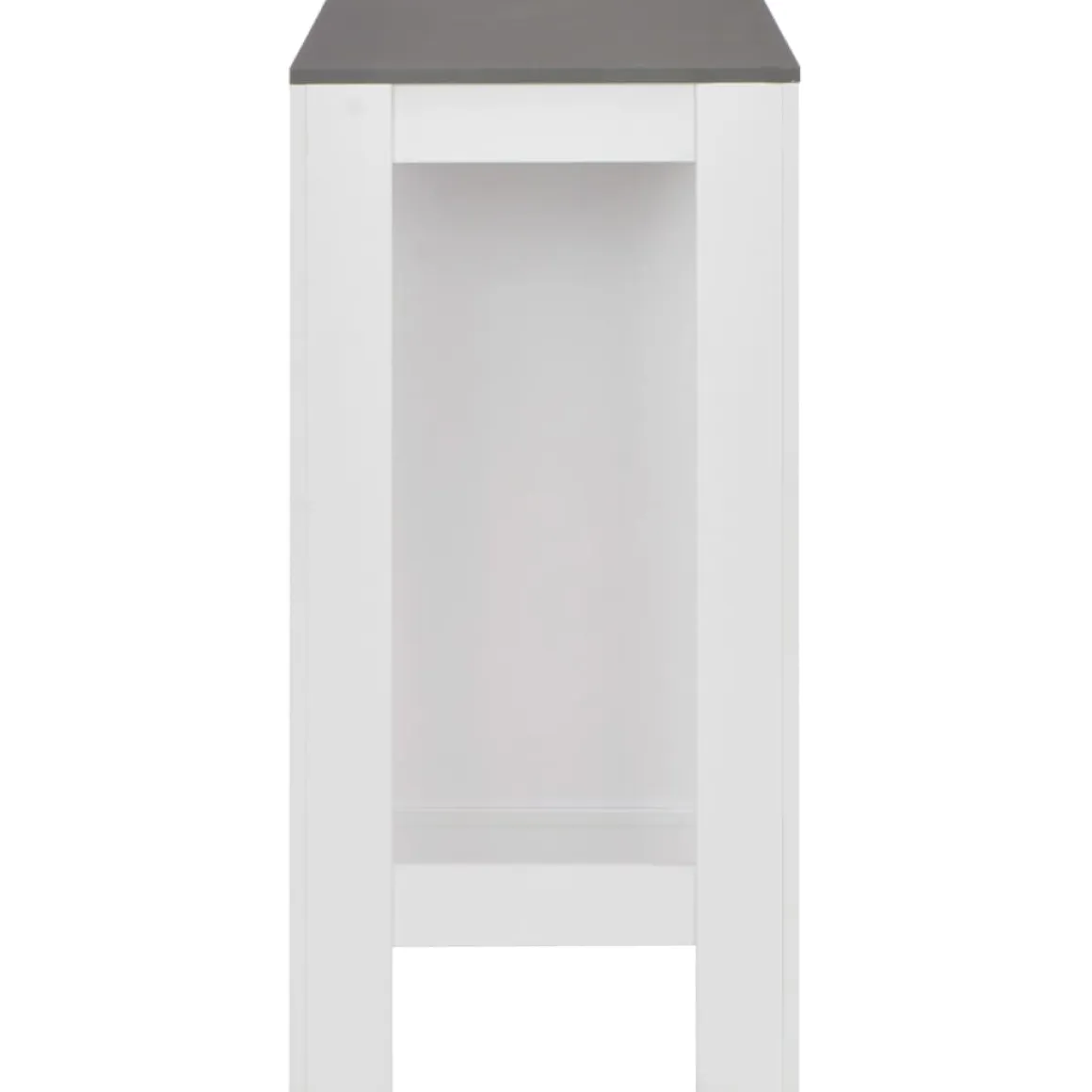 Mesa alta de cocina Acra con estantería 103x110x50 cm