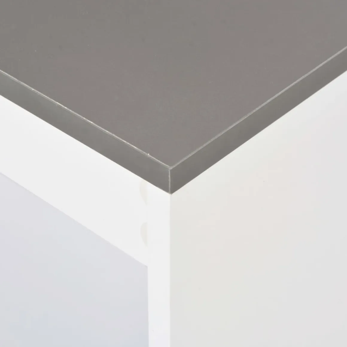 Mesa alta de cocina Acra con estantería 103x110x50 cm
