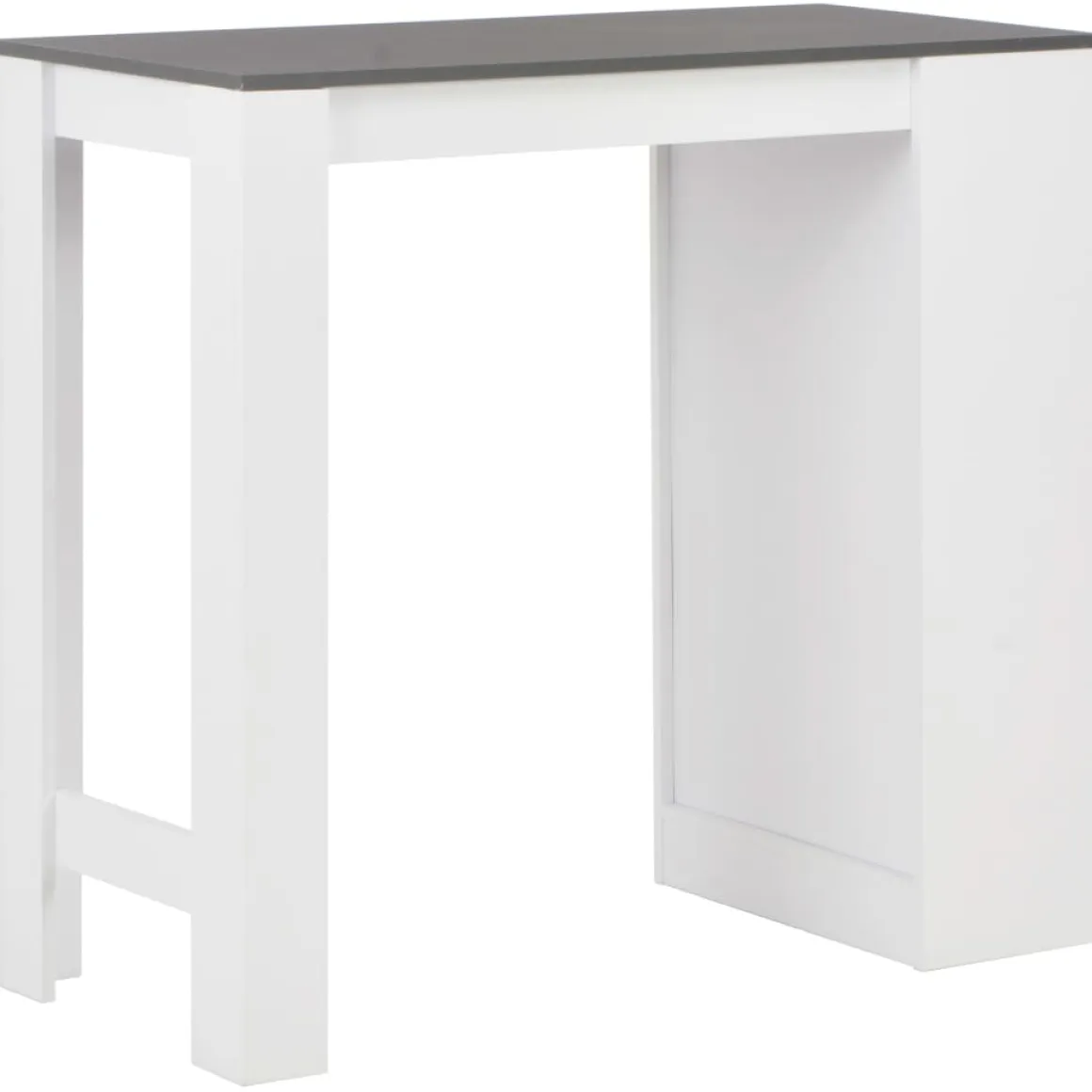 Mesa alta de cocina Acra con estantería 103x110x50 cm