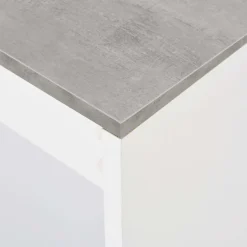 Mesa alta de cocina Acra con estantería 103x110x50 cm