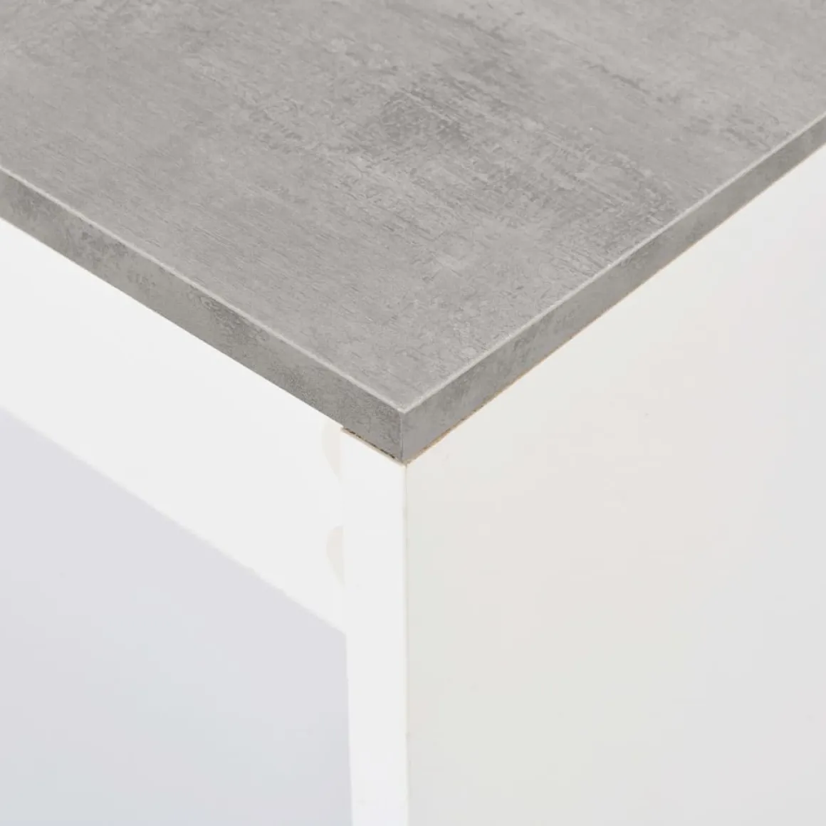 Mesa alta de cocina Acra con estantería 103x110x50 cm