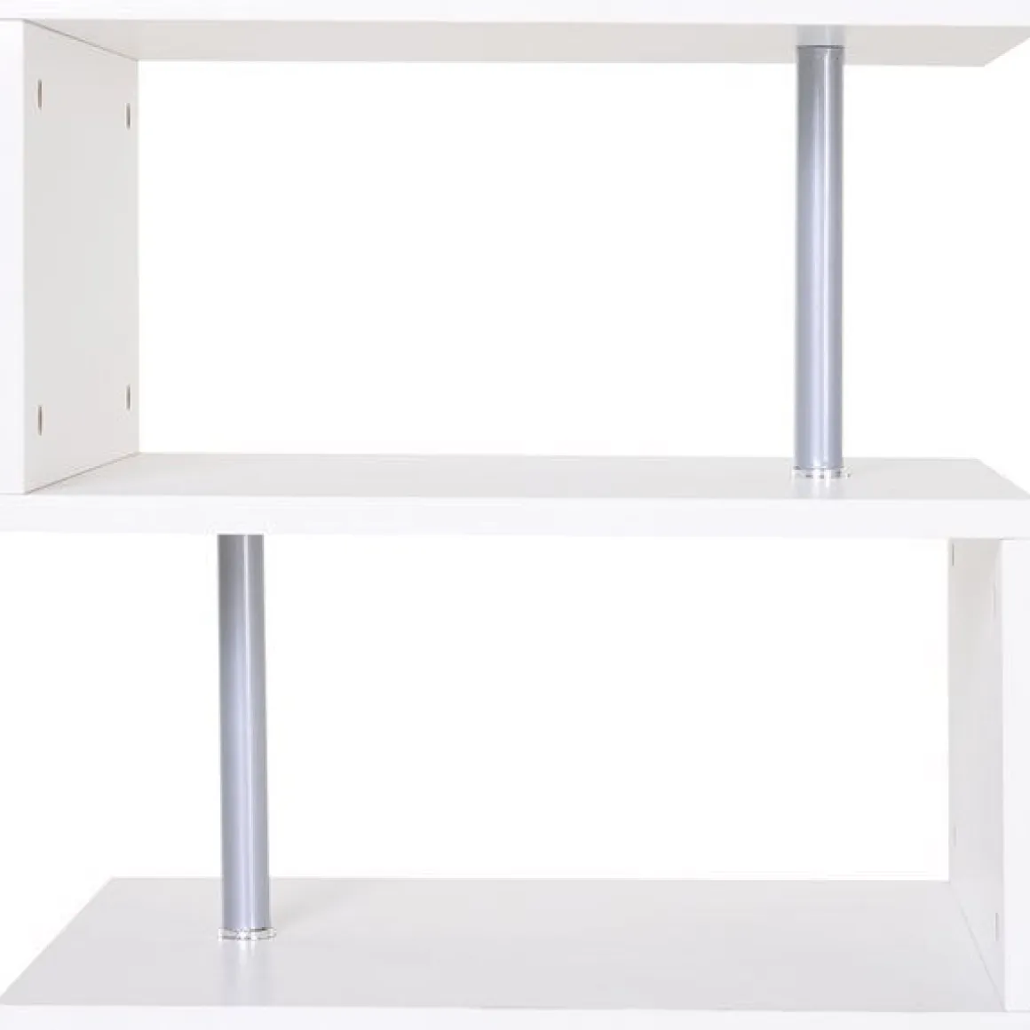 Mesa auxiliar Homcom 3 niveles blanco 50x50x50 cm