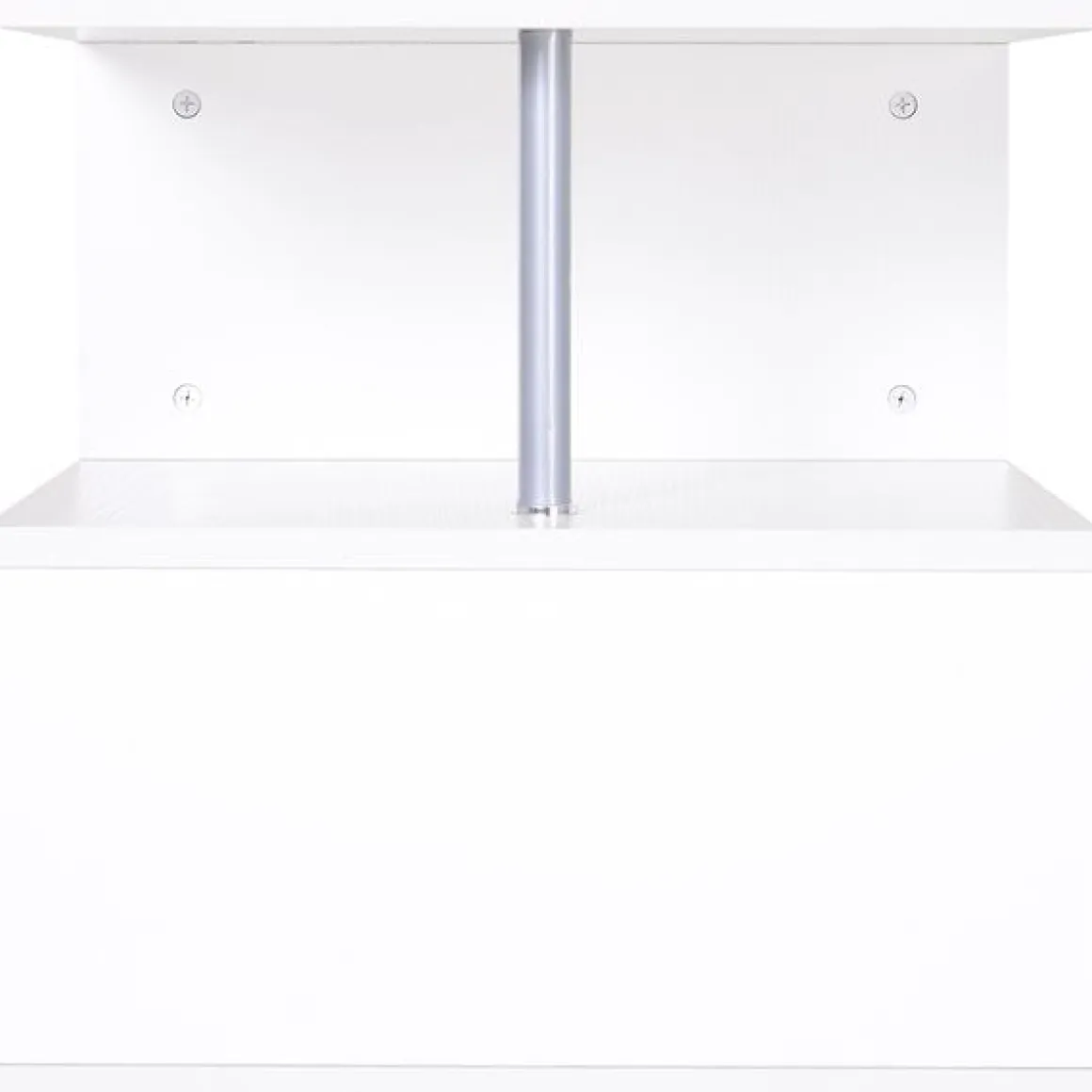 Mesa auxiliar Homcom 3 niveles blanco 50x50x50 cm