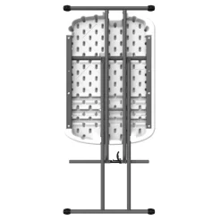 Mesa auxiliar Lifetime plegable 3 alturas blanco 61-71x66x46 cm