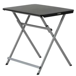 Mesa auxiliar Lifetime plegable forma rectangular negro 66x75x50,5 cm