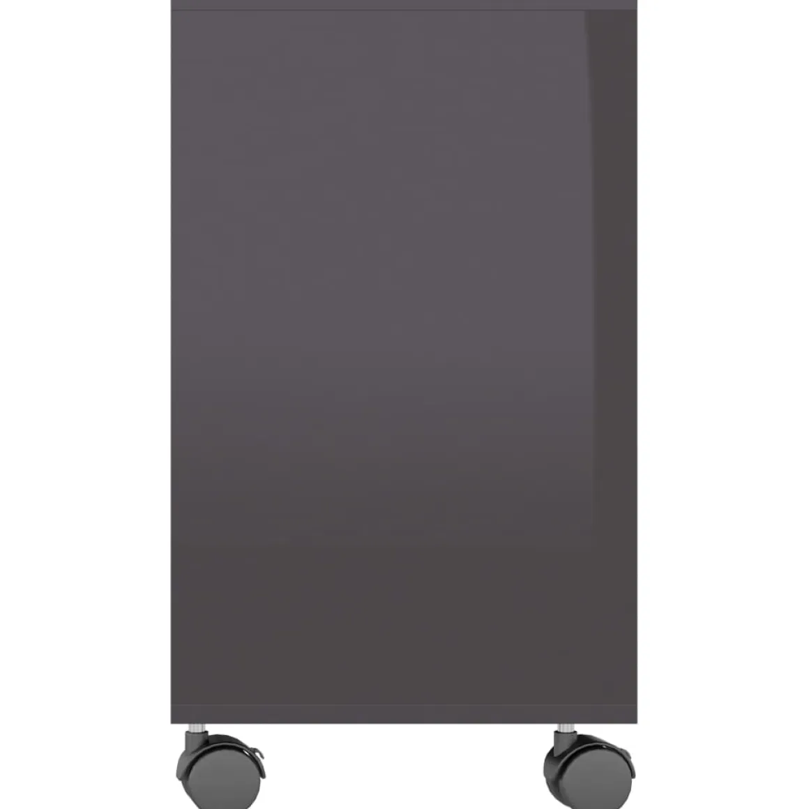 Mesa auxiliar Thina 2 compartimentos con ruedas 55x70x35 cm