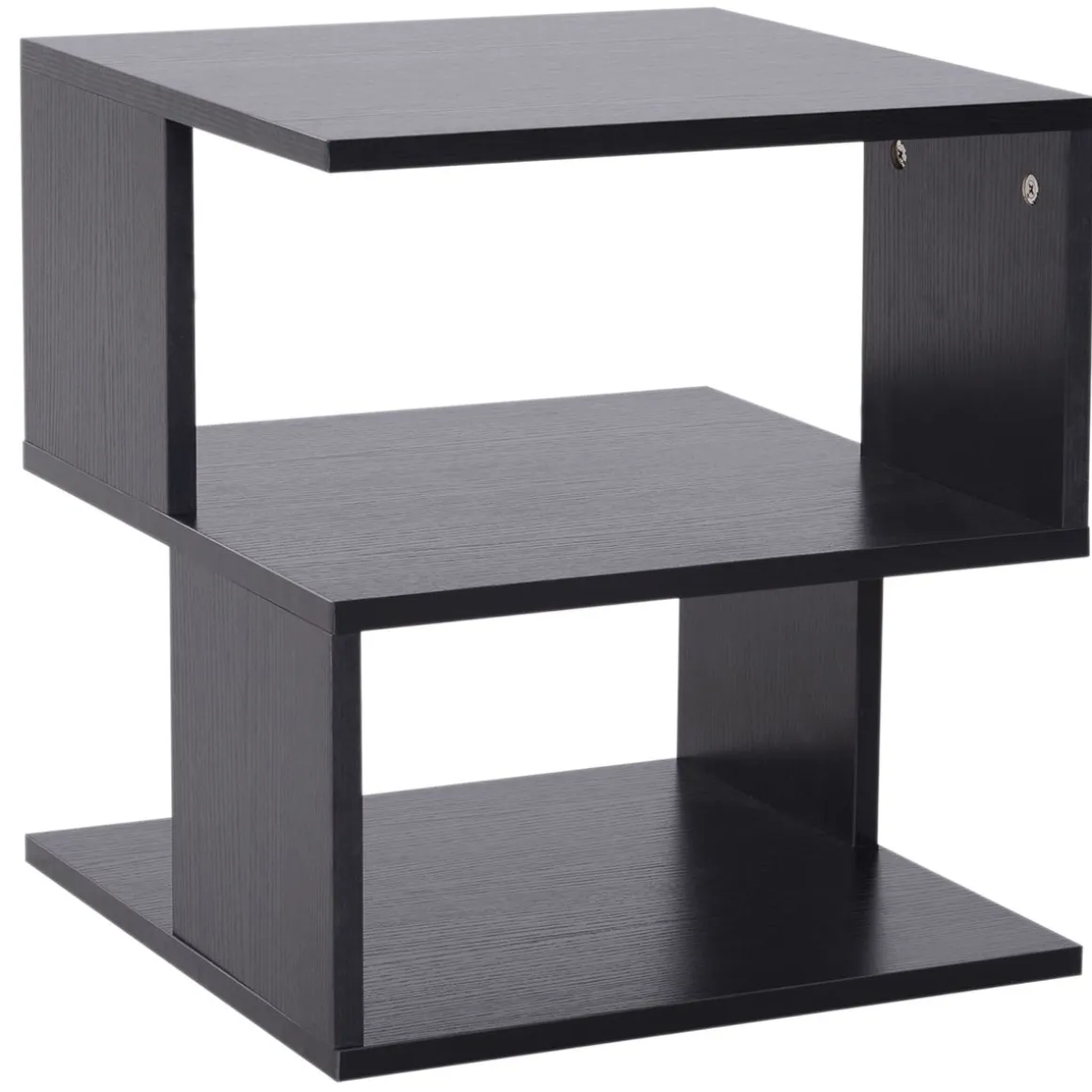 Mesa auxiliar Valery Homcom 3 niveles abiertos 43x40x40 cm