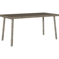 Mesa baja de jardín Turix diseño fijo 37x80x40 cm
