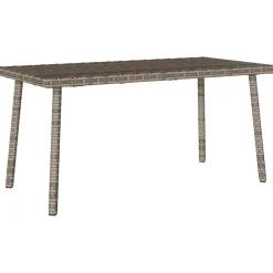 Mesa baja de jardín Turix diseño fijo 37x80x40 cm
