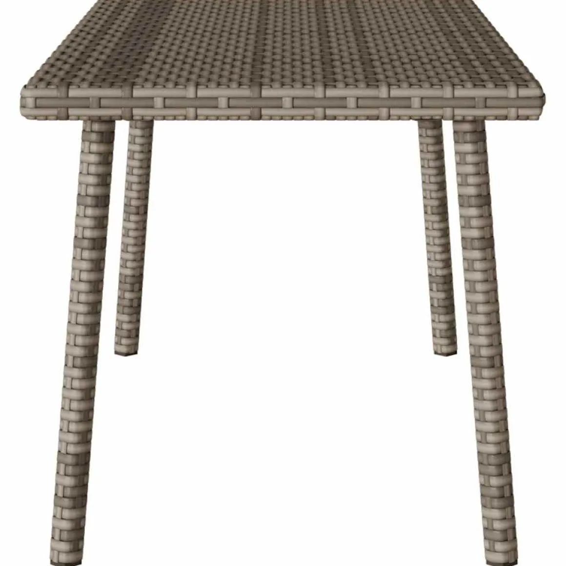 Mesa baja de jardín Turix diseño fijo 37x80x40 cm