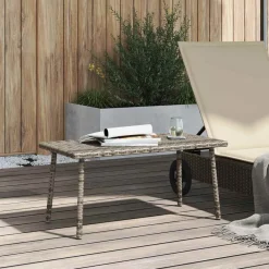 Mesa baja de jardín Turix diseño fijo 37x80x40 cm