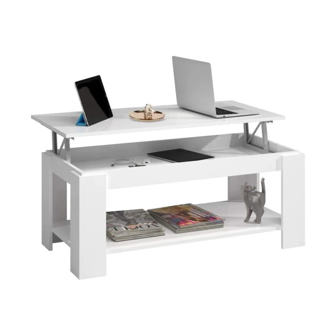 Mesa centro elevable Ambit 43x102x50 cm