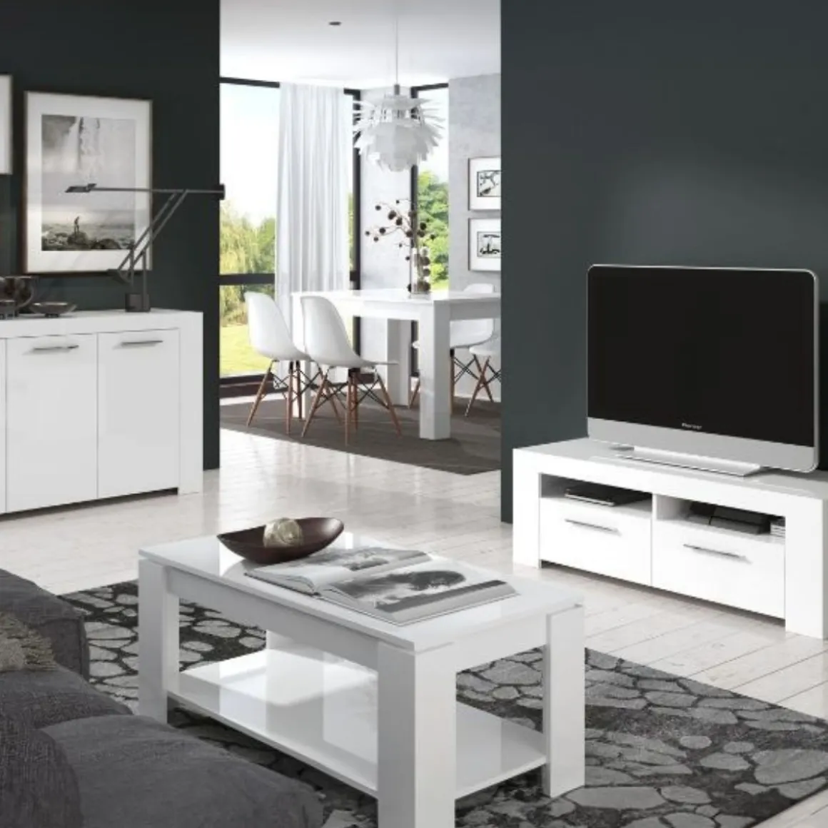 Mesa centro elevable Ambit 43x102x50 cm