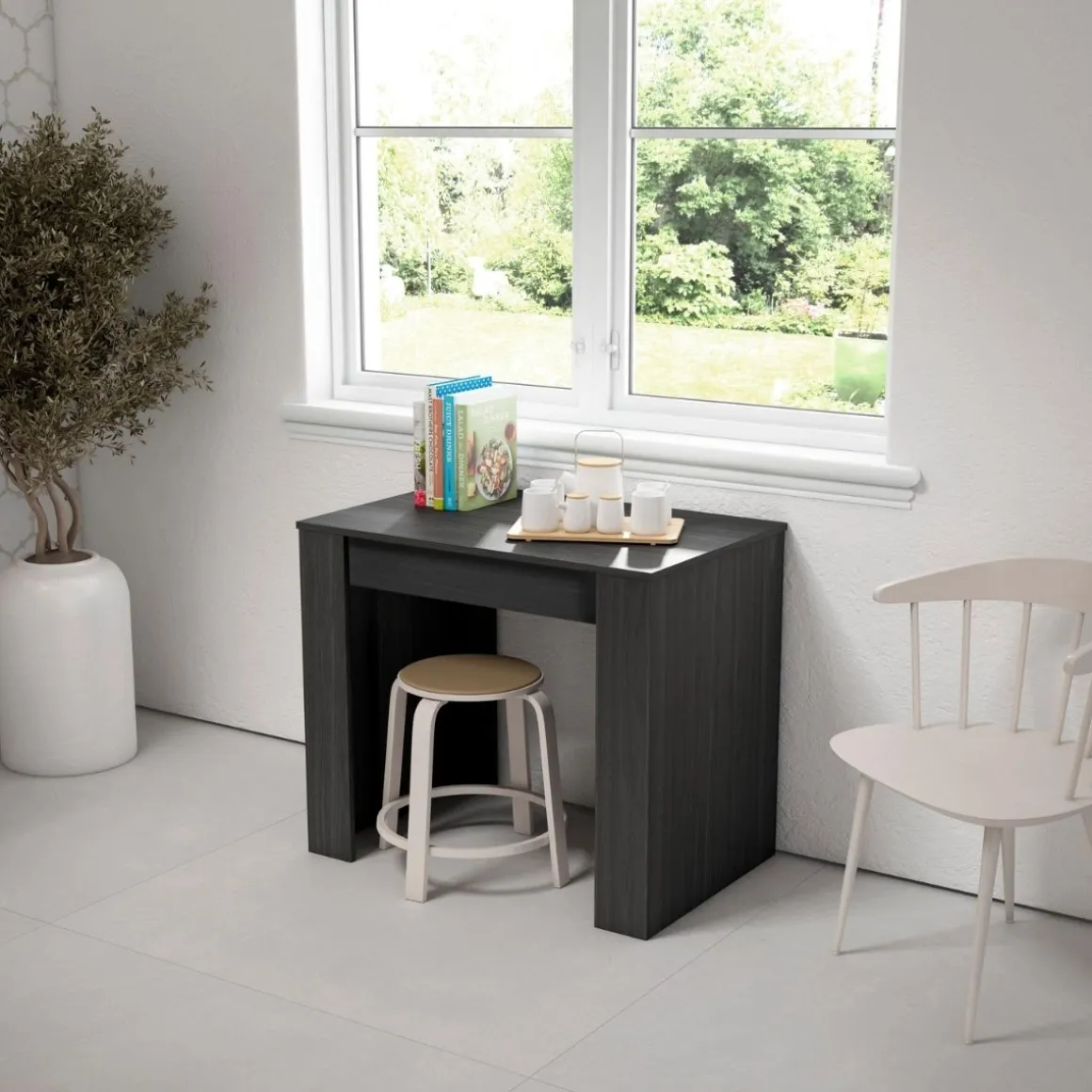 Mesa consola Kroma diseño extensible 77,1x302x90