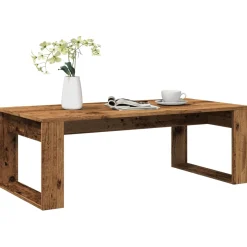 Mesa de centro Alce diseño fijo madera 35x102x50 cm