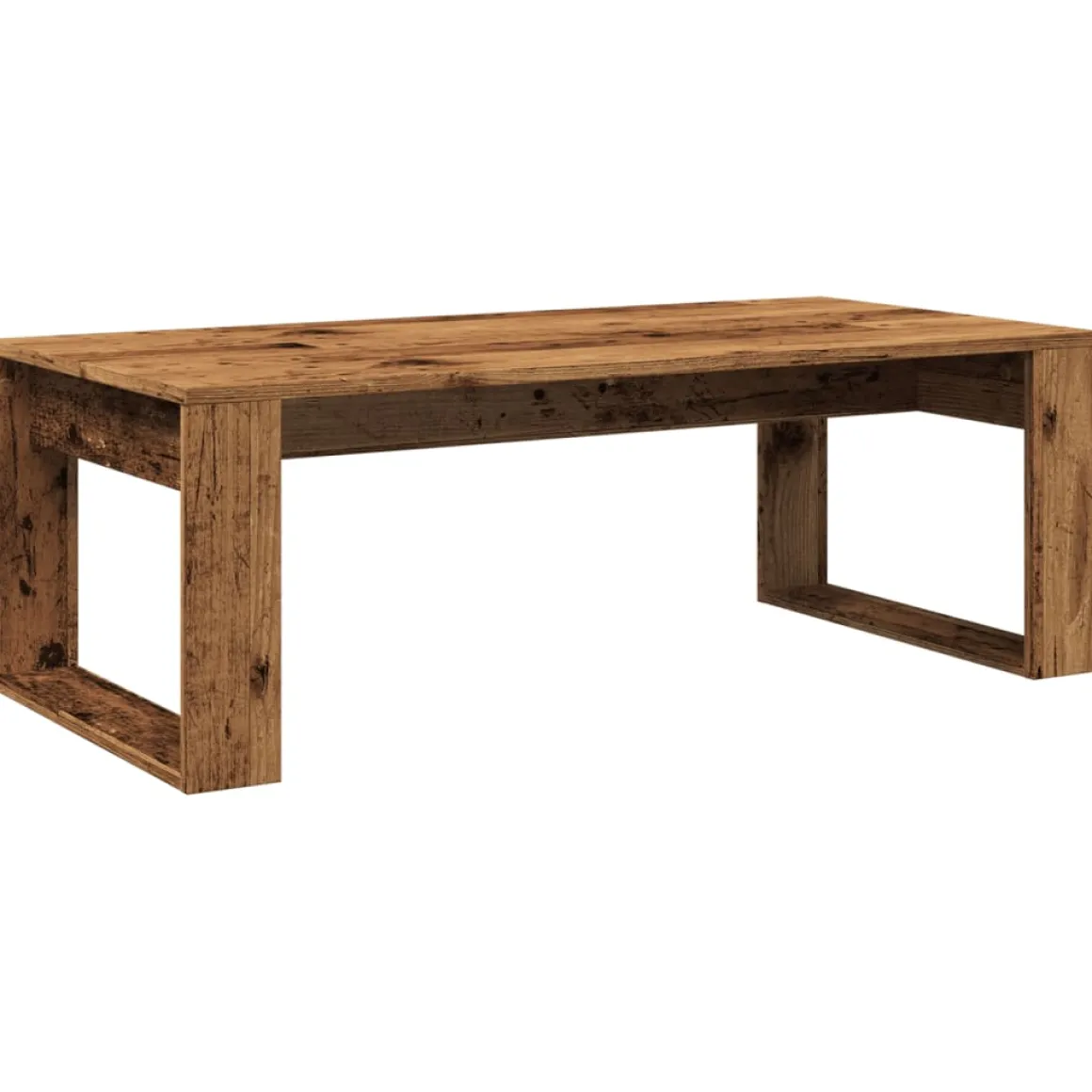 Mesa de centro Alce diseño fijo madera 35x102x50 cm