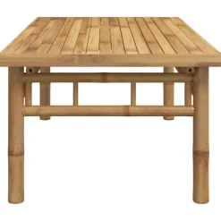 Mesa de centro Canarias para exterior bambú 35x90x50 cm