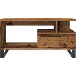 Mesa de centro Cerezo compartimento + 1 cajón 45x90x49 cm